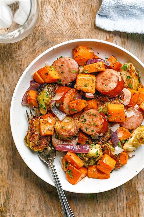 Sheet Pan Maple Dijon Sausage And Fall Veggies Recipe Sheet Pan