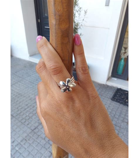 Anillo Jazm N En Plata De Ley Anillos Con Dise Os Exclusivos Con Flor