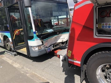 Accident entre un bus et une voiture à Rennes trois blessés