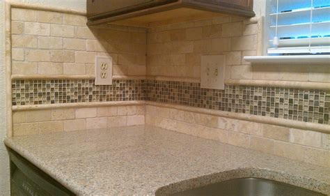 Travertine Subway Tile Kitchen Backsplash Things In The Kitchen