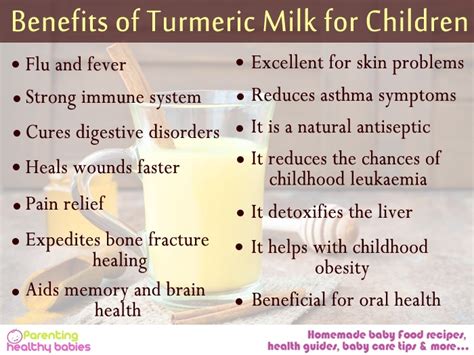 Turmeric Milk for Children: Benefits