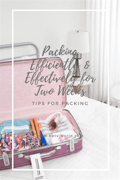 Tips To Packing A Suitcase Efficiently & Effectively for Two Weeks ...