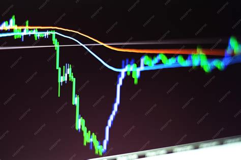 premium photo stock exchange chart graph finance business background