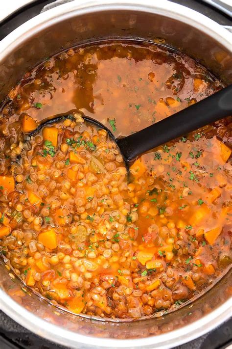 Instant Pot Lentil Soup - Mexican-Style » LeelaLicious