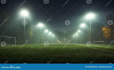 Stadium Soccer Field Lights Stock Illustration - Illustration of challenging, soccer: 318235224