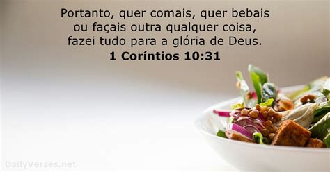 1 Coríntios 10 31 Versículo da Bíblia DailyVerses net