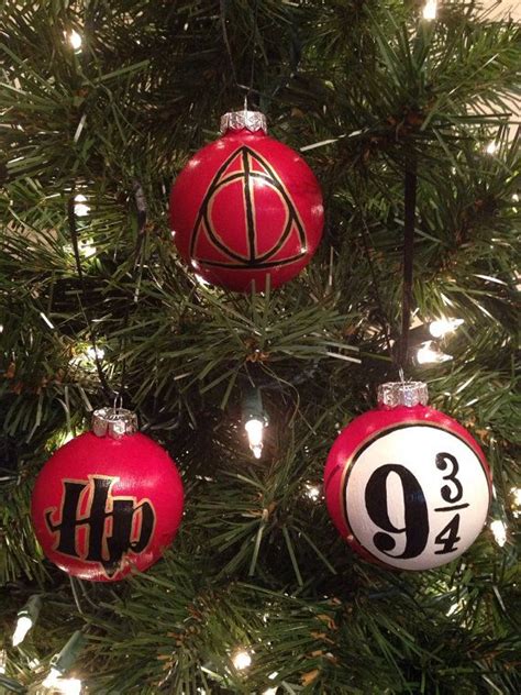 Harry Potter Symbols Set of 3 Ornaments | Harry potter christmas decorations, Harry potter ...