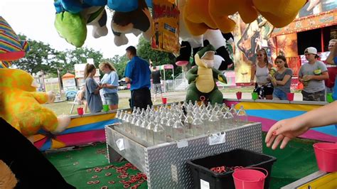 Ring Toss Carnival Game At Stoughton Fair Youtube