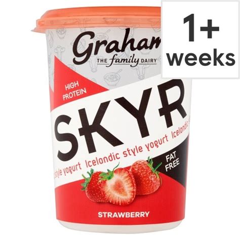 Grahams Skyr Strawberry Yogurt 450g Tesco Groceries