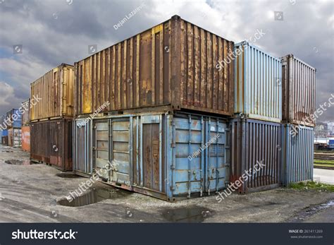 Rusty Shipping Container Images Stock Photos Vectors