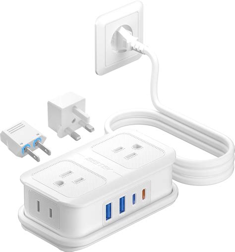 Amazon.com: BESTEK European Travel Plug Adapter: - 4 Outlets 4 USB