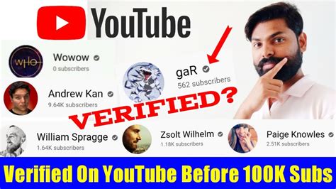 Verified YouTubers With 0 Subscribers How How To Get Verified On