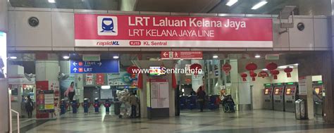 Kelana Jaya Line LRT Train Fare & Journey Duration - KL Sentral