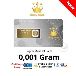 Jual logam mulia baby gold 0.001 gram emas 24 karat - Jakarta Barat ...