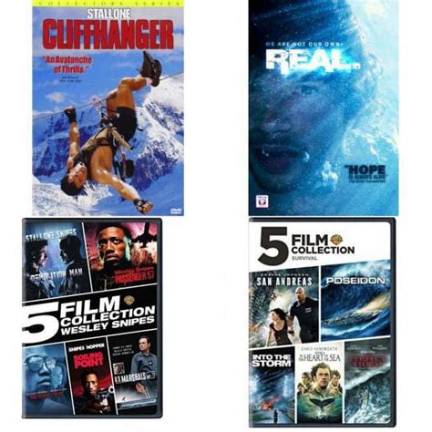 Assorted 4 Pack DVD Bundle Cliffhanger Collector S Edition Real 5