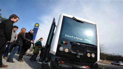 Im Autonomen E Bus Durchs Quartier