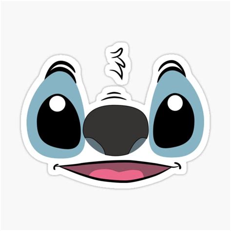 Stitch Face Sticker For Sale By Julia2julia Redbubble