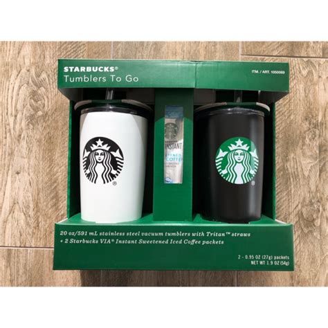 （全新現貨）星巴克 Starbucks 限量 不鏽鋼 環保杯 隨行杯 冷水杯 組合 蝦皮購物