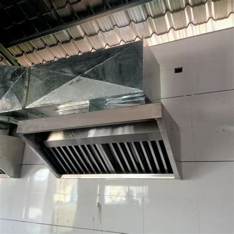 Wall Mounted Baffle Stainless Steel Kitchen Chimney Cm Inch At