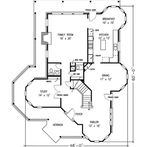 Victorian Style House Plan - 4 Beds 2.5 Baths