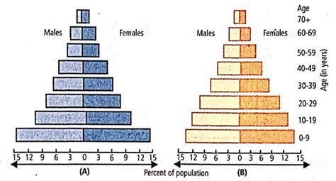 Given Figures Represent Comparative Age Sex Pyramids For India For The Years 1971 Figure A And