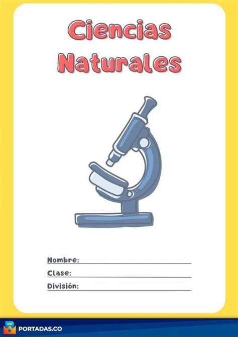 Portadas De Ciencias Naturales ꕥ 【 Cuadernos And Trabajos