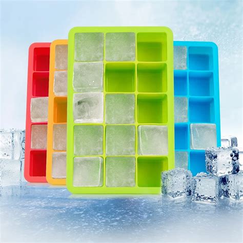 Ice Cube Mold 3x 5 Ice Cube Mold Silicone Ice Cube Mold Chocolate Mold ...