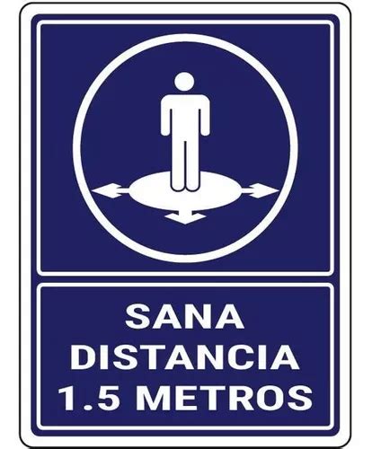 Señalamiento Económico Mxcov 005 40x30 Cm Sana Distancia Meses Sin