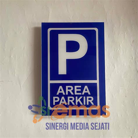 Jual Akrilik Tanda Area Parkir Papan Akrilik Tempat Parkir Papan