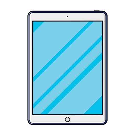 tablet cartoon style  vector art  vecteezy