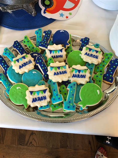 1st Birthday Cookies Sugar Cookies Decorated Birthday Cookies