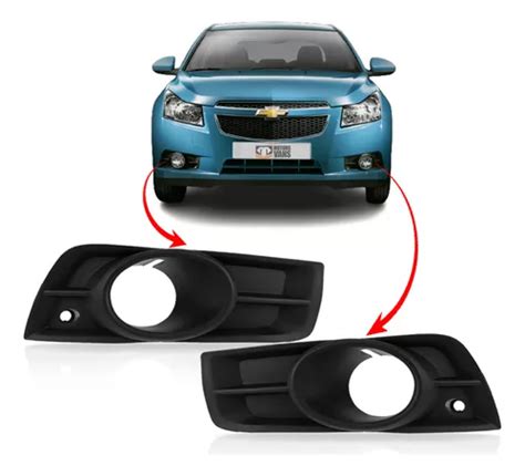 Moldura Grade Farol Neblina Cruze Sedan 2012 2013 2014 Par