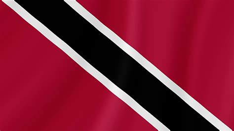 Trinidad And Tobago Waving Flag Realistic Flag Animation Seamless