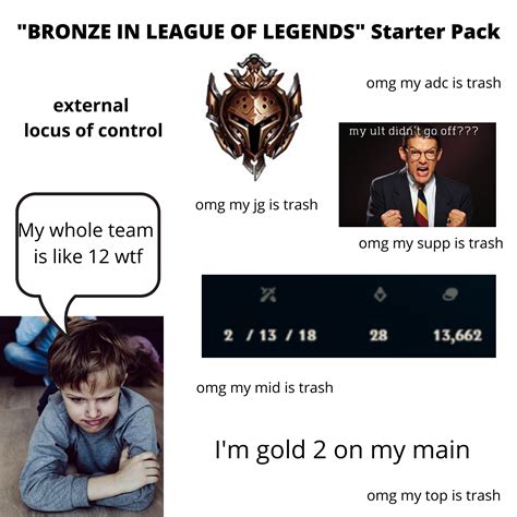 Bronze In League Of Legends Starter Pack R Starterpacks Starter