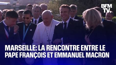 Marseille les images de la rencontre entre le pape François et