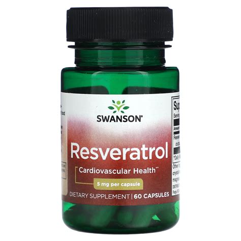 Swanson Resveratrol Mg Capsules