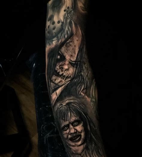 Top 54 Horror Sleeve Tattoo Super Hot In Cdgdbentre