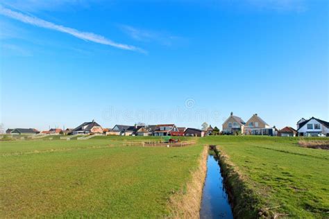 Dutch Landscape Polder Eemdijk Stock Photo Image Of Grass