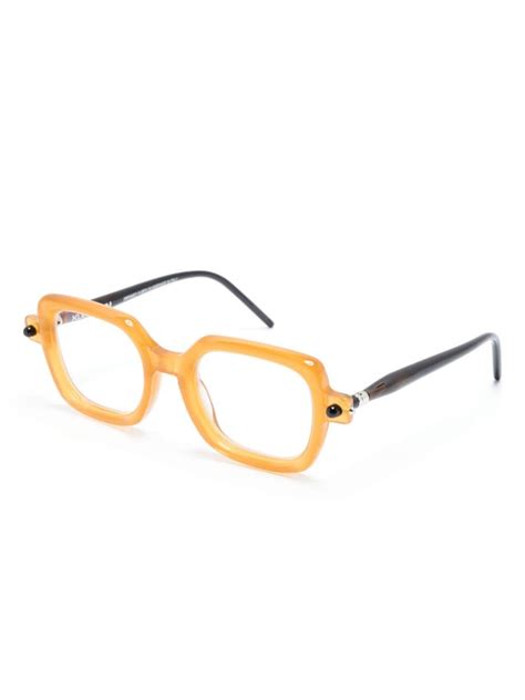 Kuboraum P Square Frame Glasses Black Farfetch