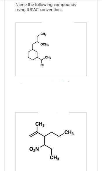 Answered Name The Following Compounds Using Bartleby