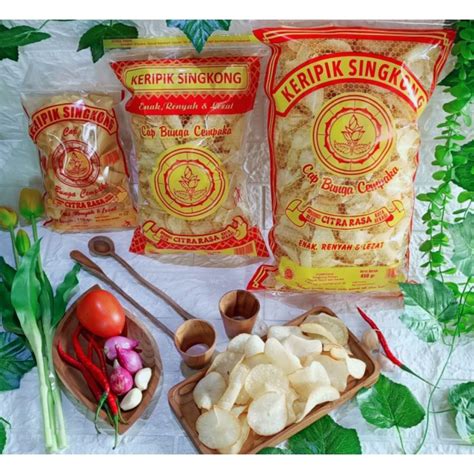 Jual Keripik Singkong Citra Rasa Bunga Cempaka Uk 110gr 250gr