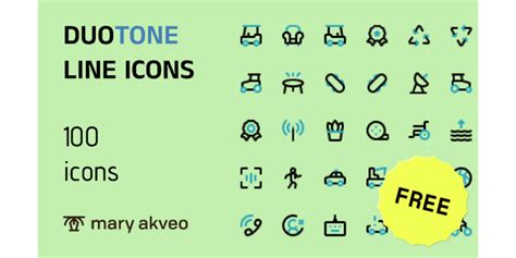 Duotone Icons Free 100 Icons Figma