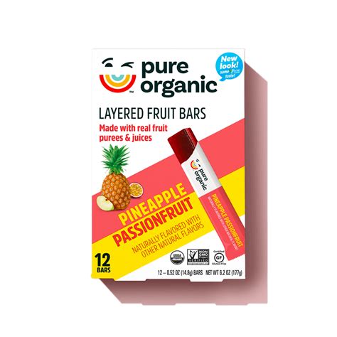 Layered Fruit Bars Pure Organic Fruit Snacks