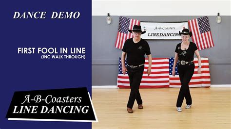 FIRST FOOL IN LINE - Line Dance Demo & Walk Through | Line dancing, Dancing in the dark, Dance