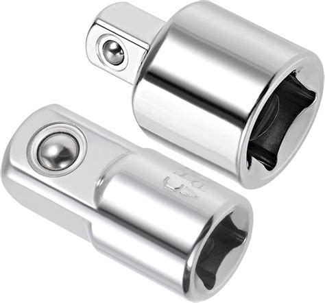uxcell 1/4" (F) to 3/8"(M) & 3/8" (F) to 1/4"(M) Socket Adapter Set of ...