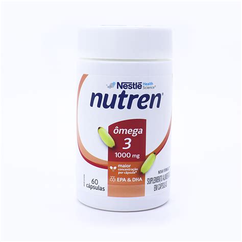 NUTREN OMEGA 3 SOFTGEL 60CAPS NESTLE Nutrir Saúde Store