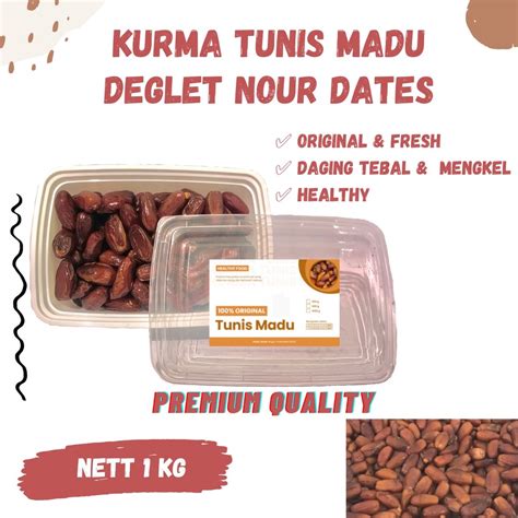 Jual Kurma Tunis Madu Kg Repack Kurma Deglet Nour Kurma Madu Kurma