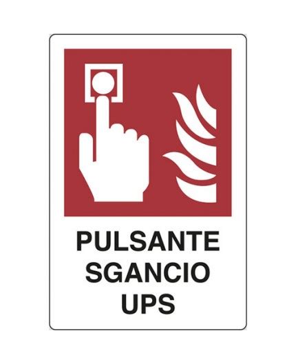 Pulsante Sgancio Ups Segnali Di Antincendio