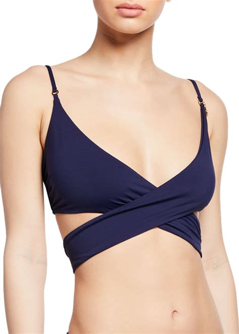 Stella Mccartney Timeless Basics Wrap Bikini Top And Matching Items