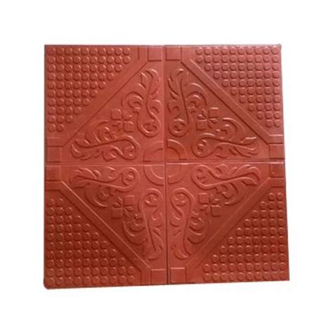 Red Concrete Cheque Tile Mm At Best Price In Jaipur Id